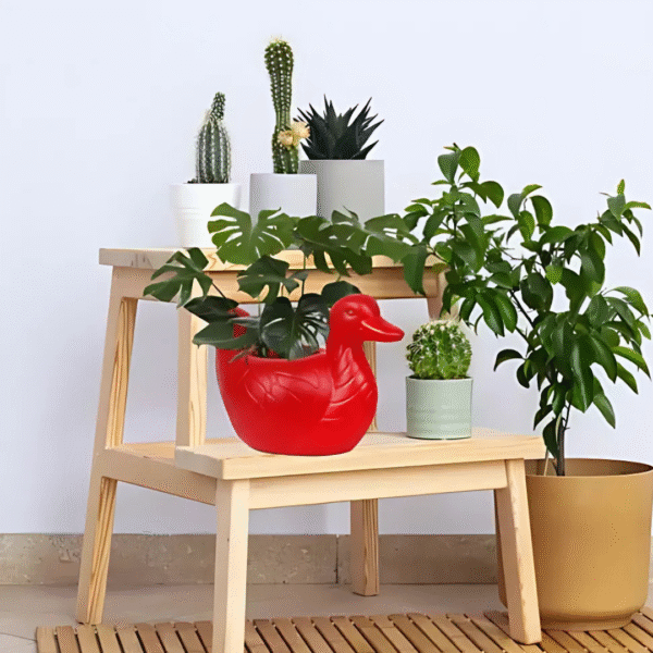 Duck Pot Plastic Flower Pot | Indoor and Outdoor Use (Pack of 4)