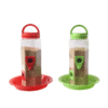 Combo Pack of 2/4 Hanging Bird Feeder | Bird Food Feeder Tower with Hanging Hook for All Bird Transparent | Window Bird Feeder Large