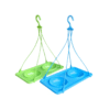 Combo Pack of 2 Hanging Plastic Bird Feeders | Multicolor Outdoor Balcony Bird Feeding Bowls