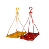 Combo Pack of 2 Hanging Plastic Bird Feeders | Multicolor Outdoor Balcony Bird Feeding Bowls