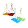 Combo Pack of 2 Hanging Plastic Bird Feeders | Multicolor Outdoor Balcony Bird Feeding Bowls