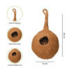 Hanging Bird Nest for Garden & Balcony – Eco-Friendly Jute Nest for Small Birds (Pack of 2)