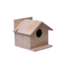 Natural Nesting Box for Small Birds | Handcrafted Wooden Birdhouse for Garden & Balcony