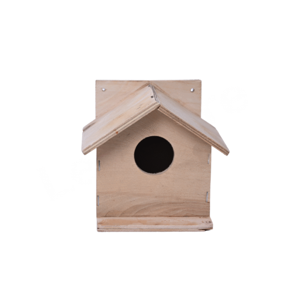 Natural Nesting Box for Small Birds | Handcrafted Wooden Birdhouse for Garden & Balcony