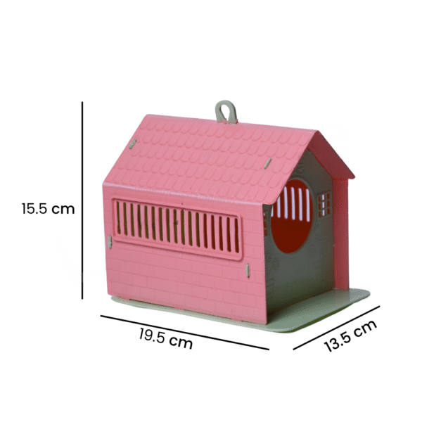 Plastic Bird House for Small Birds – Multicolor | Foldable Nesting Box3 Plastic Bird House for Small Birds – Multicolor | Foldable Nesting Box (Pack of 2)