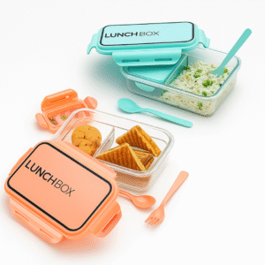 Leak-Proof Plastic Lunch Box Tiffin Box for School – Lunch Box for Kids, School Tiffin Box for Boys and Girls (Pack of 1)