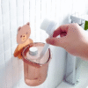 Wall-mounted toothbrush1 AZTORA Teddy Toothbrush Holder with Self Adhesive Sticker Unique Teddy Design Toothbrush Holder(Pack of 2)