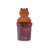 Wall-mounted toothbrush2 AZTORA Teddy Toothbrush Holder with Self Adhesive Sticker Unique Teddy Design Toothbrush Holder(Pack of 2)