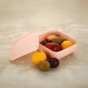 Plastic Storage Basket Multipurpose Colorful for Kitchen & Home Organizer Box for Wardrobe, Fruits Vegetables, Toys, Stationary basket (pack of 4)