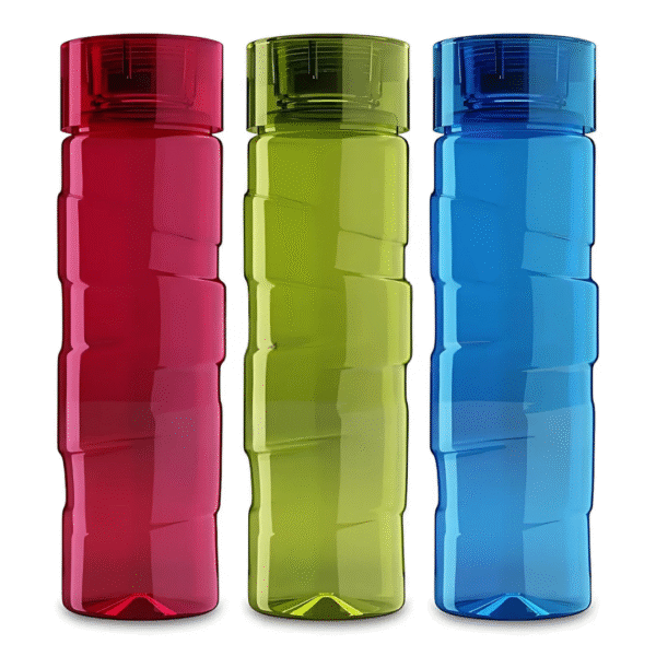ForeSpace Oceana Plastic Water Bottle Set – 1 L Each, BPA‑Free, Leak‑Proof, Multicolor (Pack of 3)