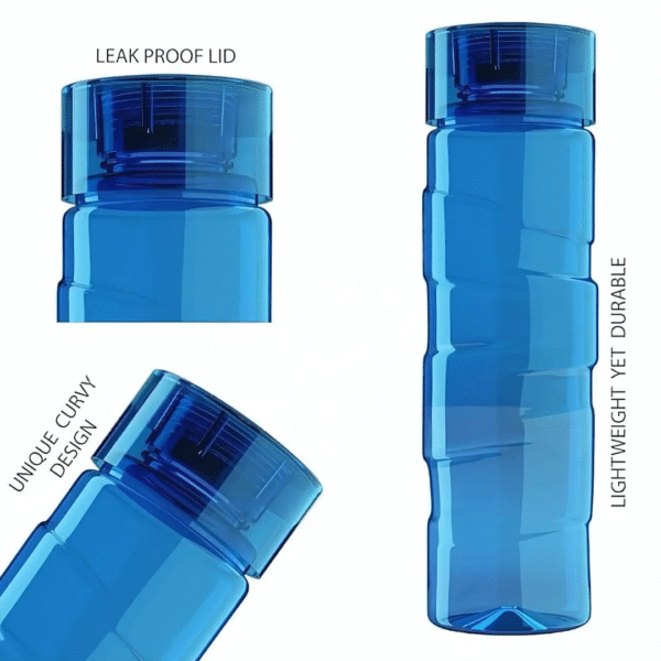 ForeSpace Oceana Plastic Water Bottle Set – 1 L Each, BPA‑Free, Leak‑Proof, Multicolor (Pack of 3)