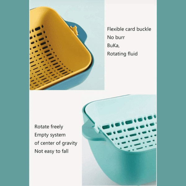 Fruit Holder Basket4 Firevally Foldable Multi‑Purpose Plastic Basket – Ergonomic & Stylish Storage (Pack of 1)