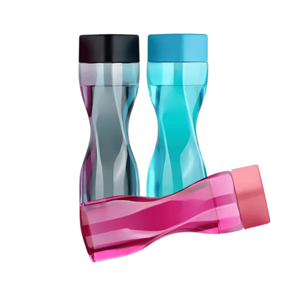 Leak‑Proof Fridge Water Bottle Set – 1 L Black Diamond Design (Pack of 3) | BPA‑Free, Durable & Space‑Saving