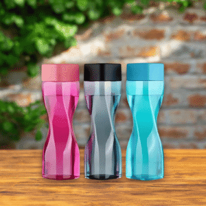 Leak‑Proof Fridge Water Bottle Set – 1 L Black Diamond Design (Pack of 3) | BPA‑Free, Durable & Space‑Saving
