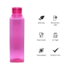 Prime 1000ml Plastic Water Bottles - Multicolor | Reusable Leak-Proof Fridge Bottles | Pack of 3