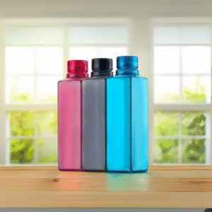 Prime 1000ml Plastic Water Bottles - Multicolor | Reusable Leak-Proof Fridge Bottles | Pack of 3